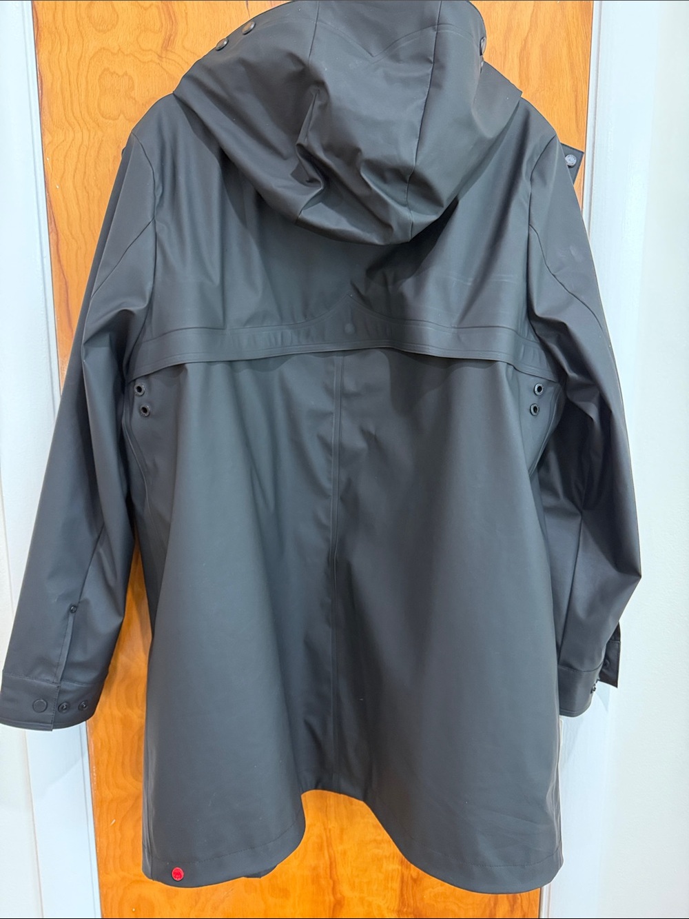 Hunter Black Hooded Trench Coat - Picture 11 of 11